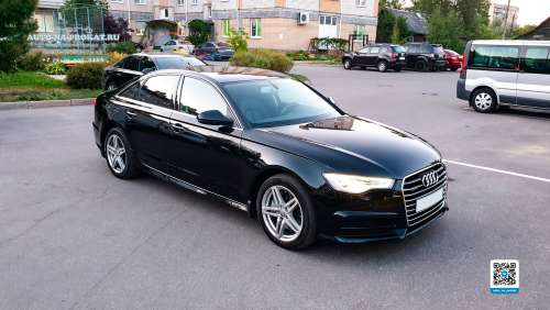 Аренда черной Audi A6 с водителем