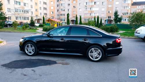 Прокат черной Audi A6 с водителем