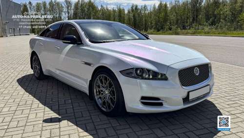 Белый Jaguar XJ на свадьбу