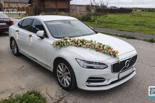 Вариант украшений для свадебного авто №99