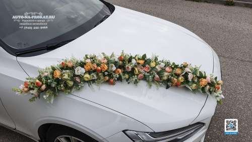 Вариант украшений для свадебного авто №99