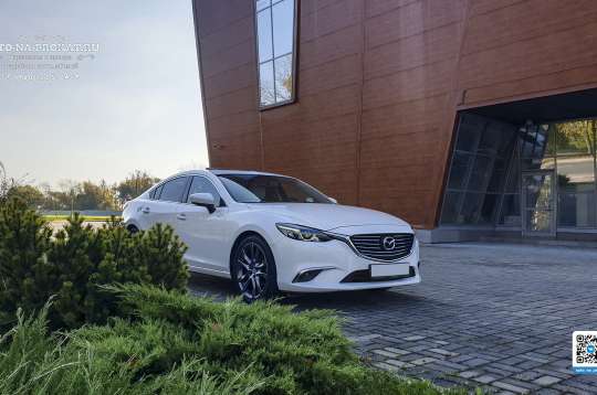 Аренда белой Mazda 6 на свадьбу