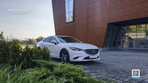 Аренда белой Mazda 6 на свадьбу
