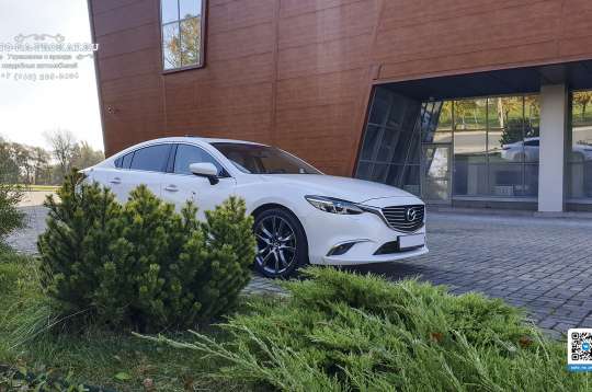 Заказ белой Mazda 6 на свадьбу