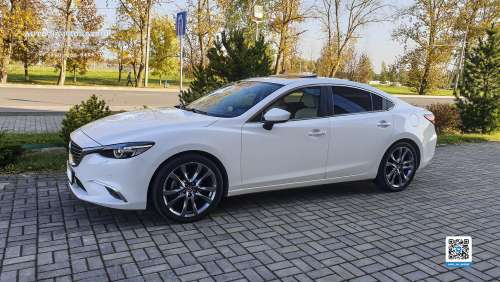 Аренда белой Мазда 6 на свадьбу