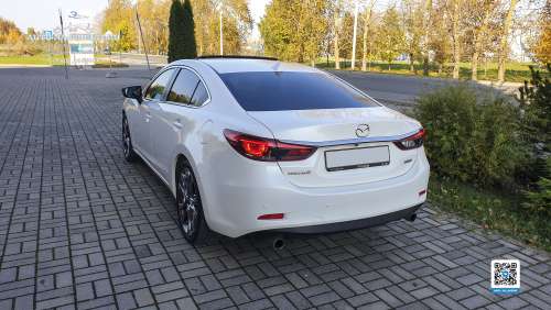 Mazda 6 (Мазда 6) белая на свадьбу с водителем