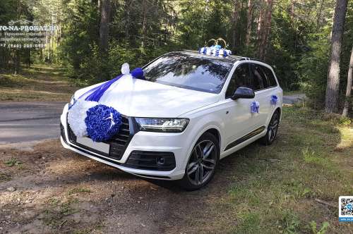 Белая Audi Q7 4M и вариант украшения №90